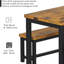 Ensemble de salle à manger 3 pièces avec bancs Efrat-1370781618-1392027278