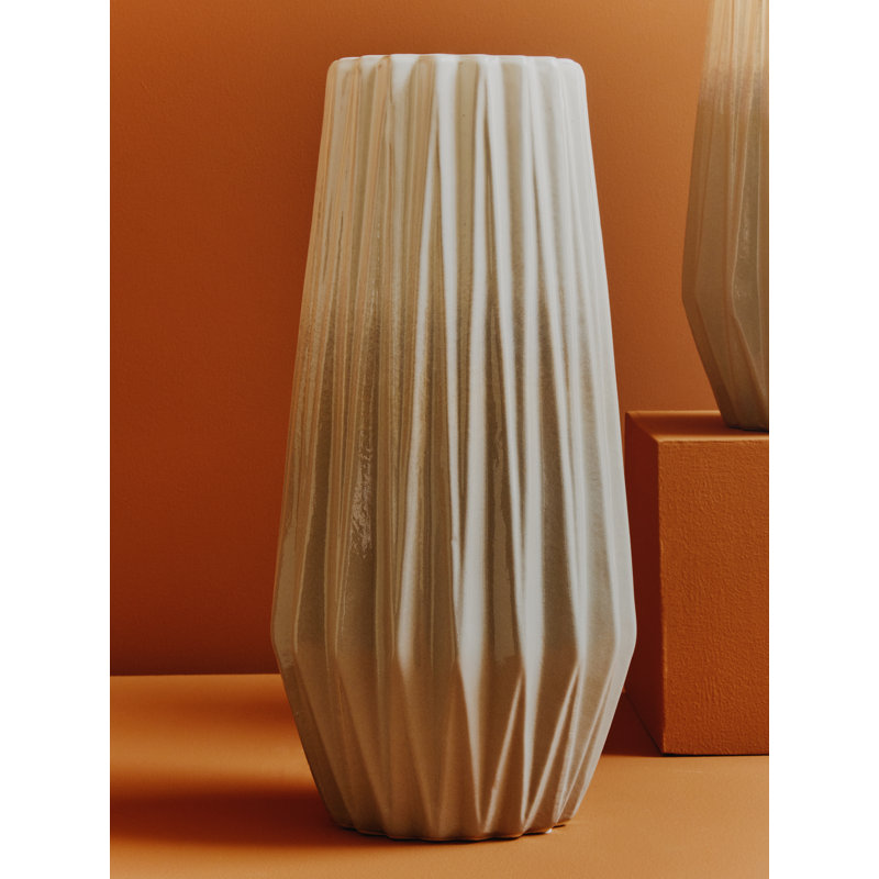 Angeli Ceramic Table Vase, 41cm H x 13cm W x 13cm D