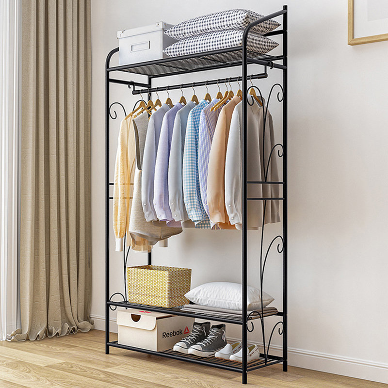 30.7'' Metal Clothing Rack, Black