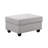 Ellis 8-Piece Modular L-Shape Linen Sectional Sofa and Ottoman