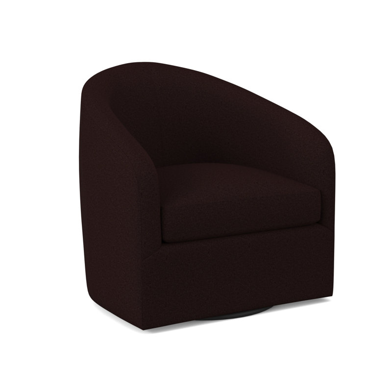 Chaise pivotante Pinnacle, Mélange de polyester acajou Margaret