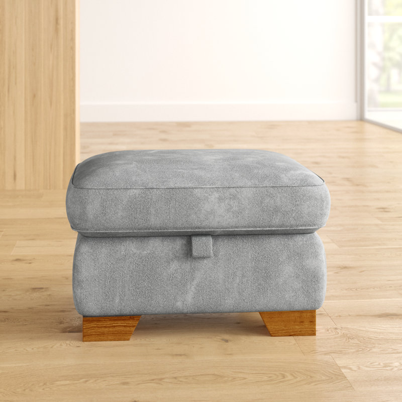 Missouri 70cm Wide Square Solid Colour Standard Ottoman