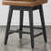 Aleksy Swivel Upholstered Counter Stool with Solid Wood Frame