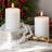 Set Of 2 White LED Candles With Wick And Remote Control Timer, 3X4"