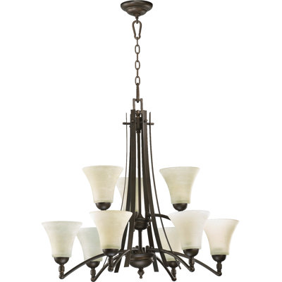 Lustre classique/traditionnel 9 lumières ombrée Eastchester