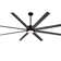 84" Black Ceiling Fan With Lights For Living Room, Remote Control And Quiet Reversible DC Motor