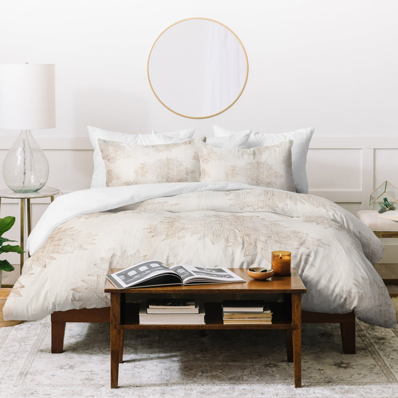 Housse de couette beach day, Housse de couette pour très grand lit, Beige