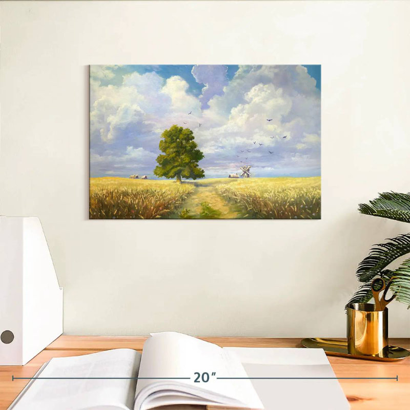 Harnek Fluffy Cloud Wheat Field, 8" H x 12" W