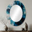 Miroir mural ovale bleu sarcelle et noir Aims Whimsy II-2048450206