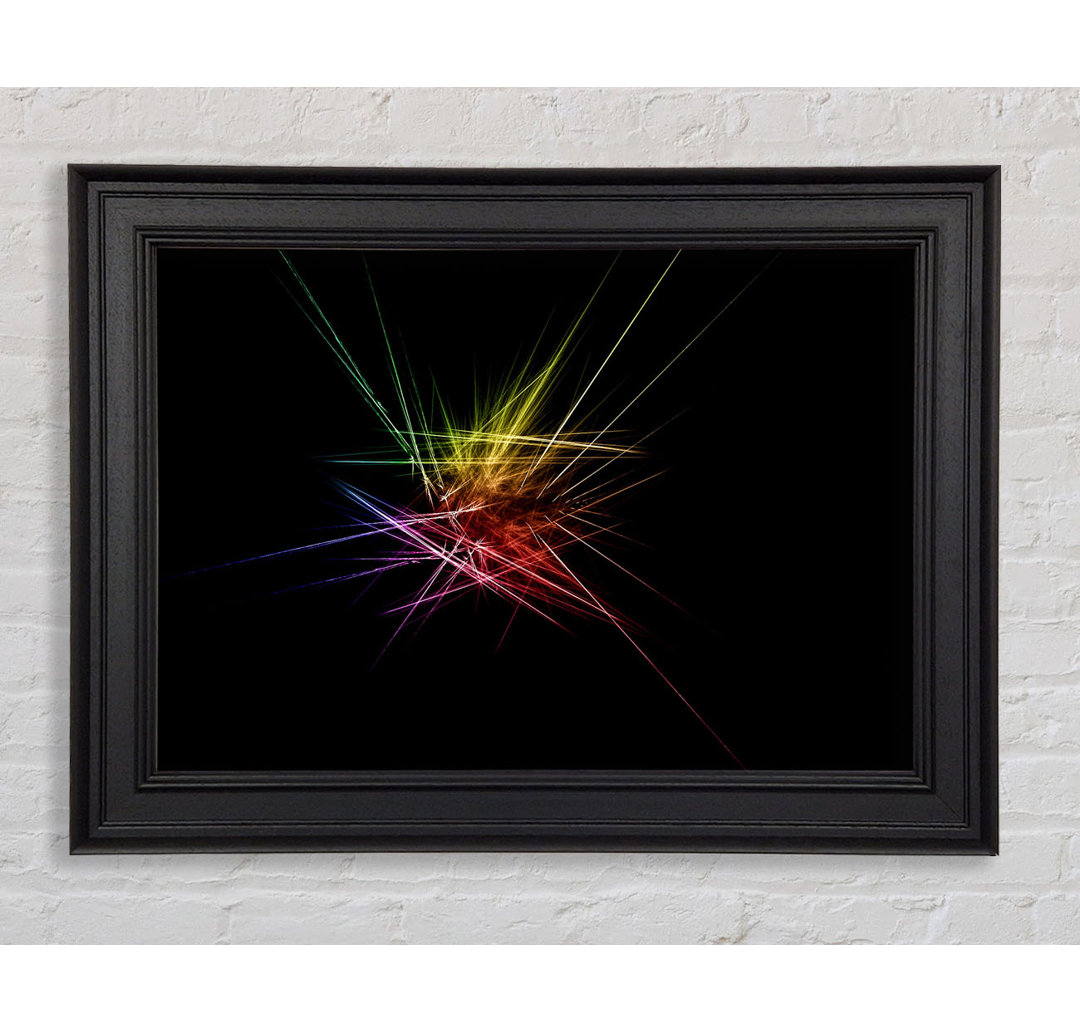 Gerahmtes Leinwandbild Rainbow Blast