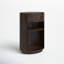 Aviel Drum End Table with Storage