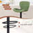 Adjustable Bar Stool With Footrest, 360° Swivel Metal Counter Stool,Set Of 2-1090610843