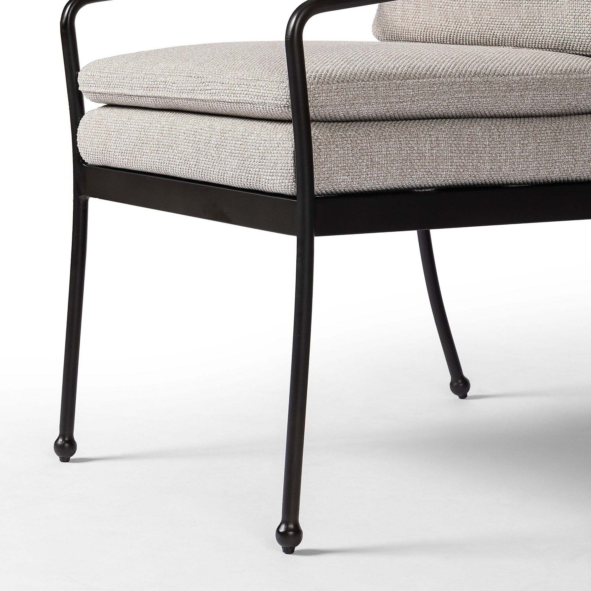 Kenner Outdoor Dining Armchair-Ramiro Ecru