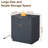 23'' Fluted Nightstand With Mid-century Modern-605077736