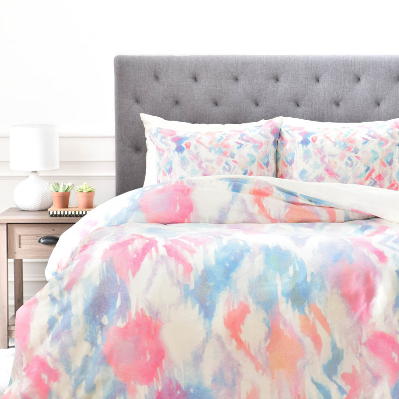 Schatzi Brown Polyester Abstract Duvet Cover, Twin/Twin XL Duvet Cover + 1 Standard Sham