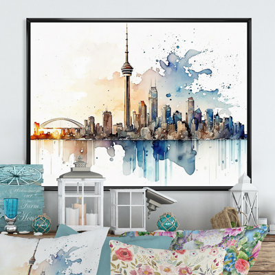 Toronto Skyline I - art mural Toronto