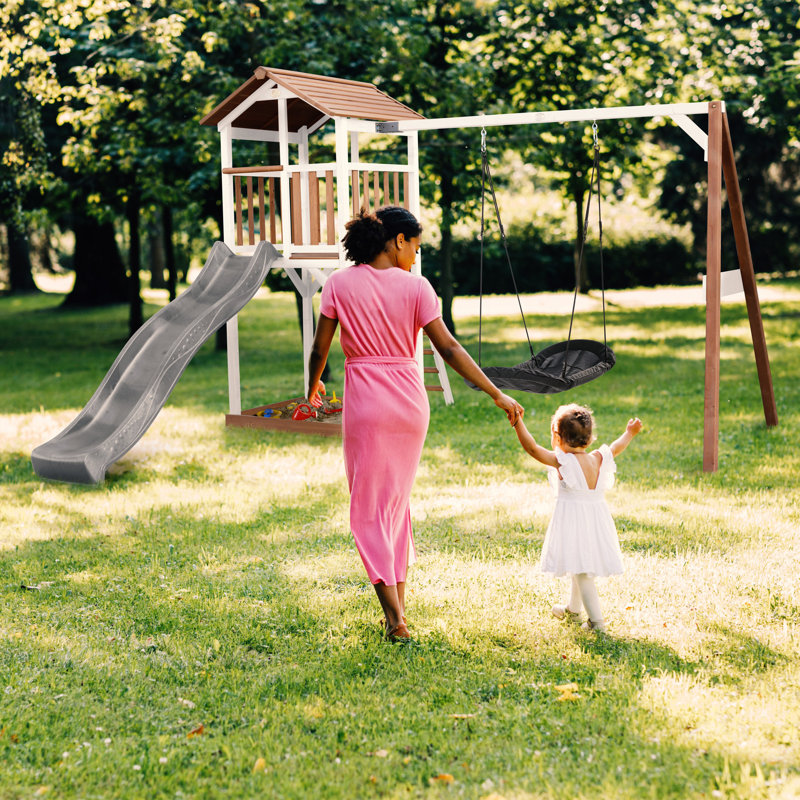 AXI Swing Set with 1 Swing(s) , 1 Slide(s), Grey