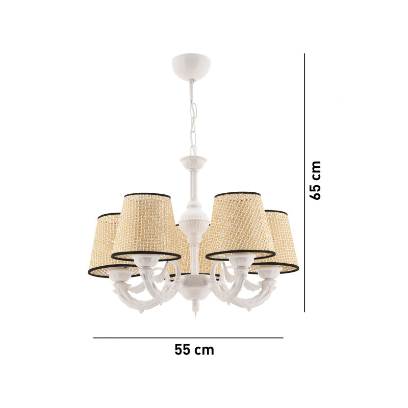 Lustre, Noir / blanc / crème