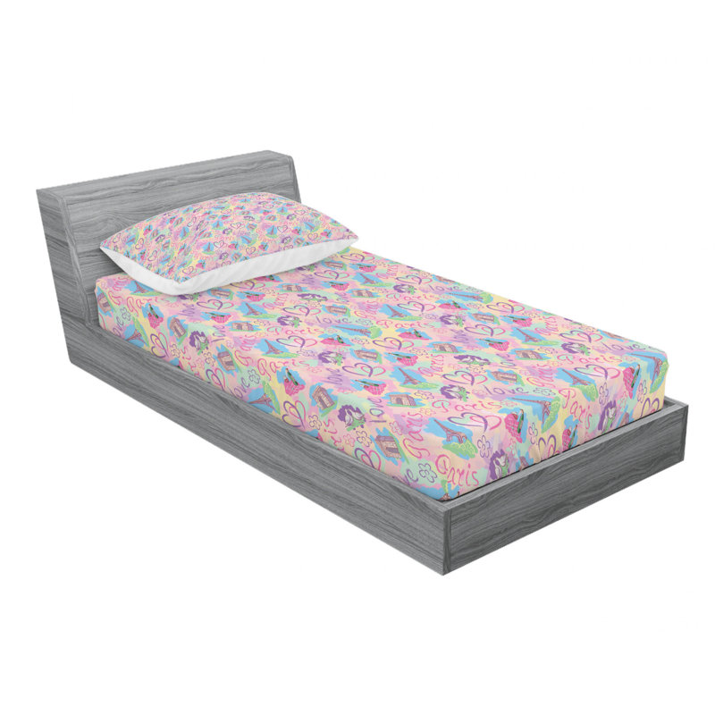 Microfiber Sheet Set, Twin XL Sheet Set with Fitted Sheet