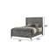 Lit en bois de style moderne Denver-91020522-91020525