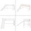 Lit mezzanine simple Jordell pour enfants-1306724458