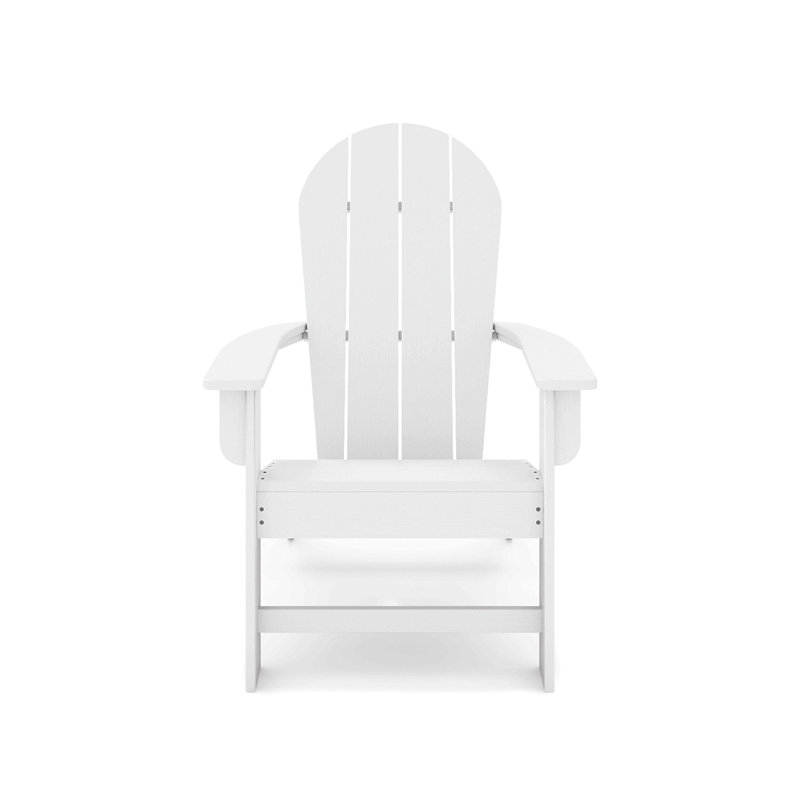 Adirondack Chair – Premium Hdpe Poly Lumber For Pool, Patio, And Garden Elegance, White