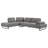 Harnal Taupe L-Shape Sectional With Adjustable Back