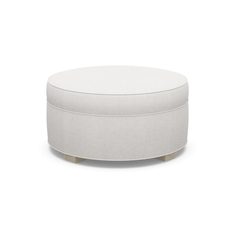 Round Ottoman, 9637-49, Sandstone