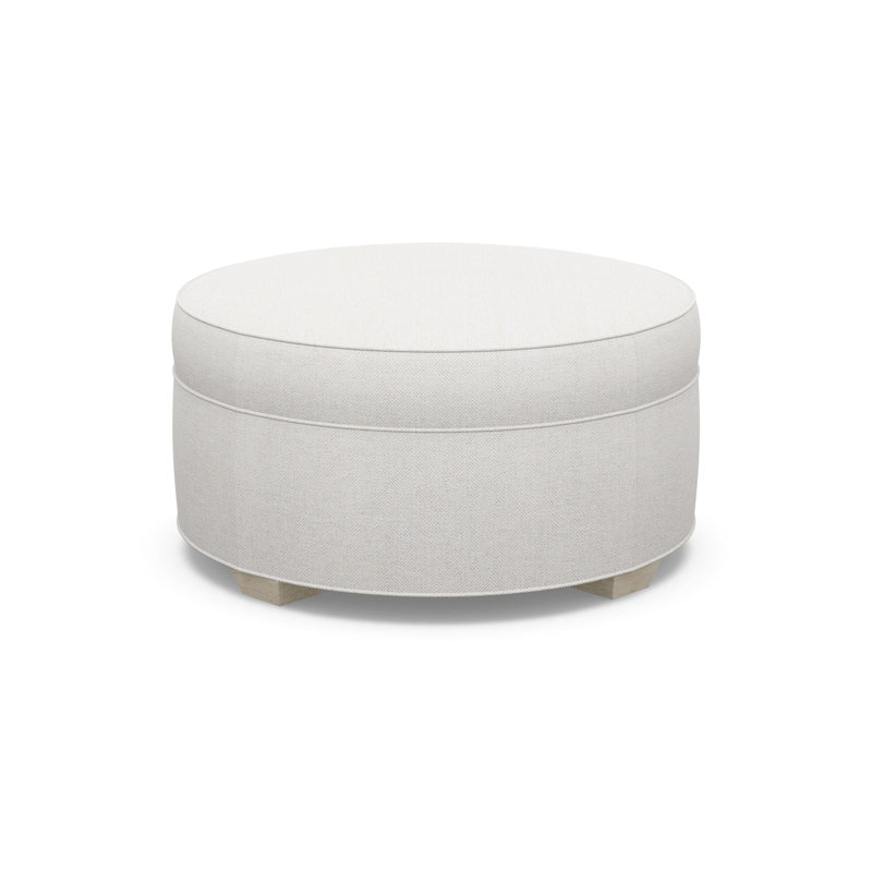 Round Ottoman, 9637-49, Sandstone