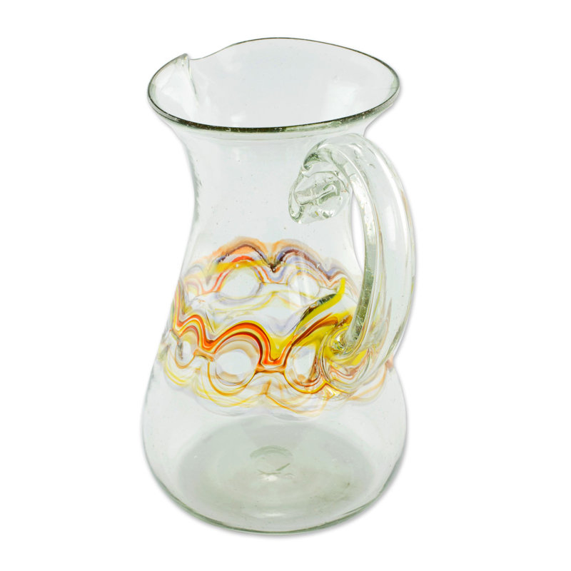 Pichet en verre soufflé Kulli Reef