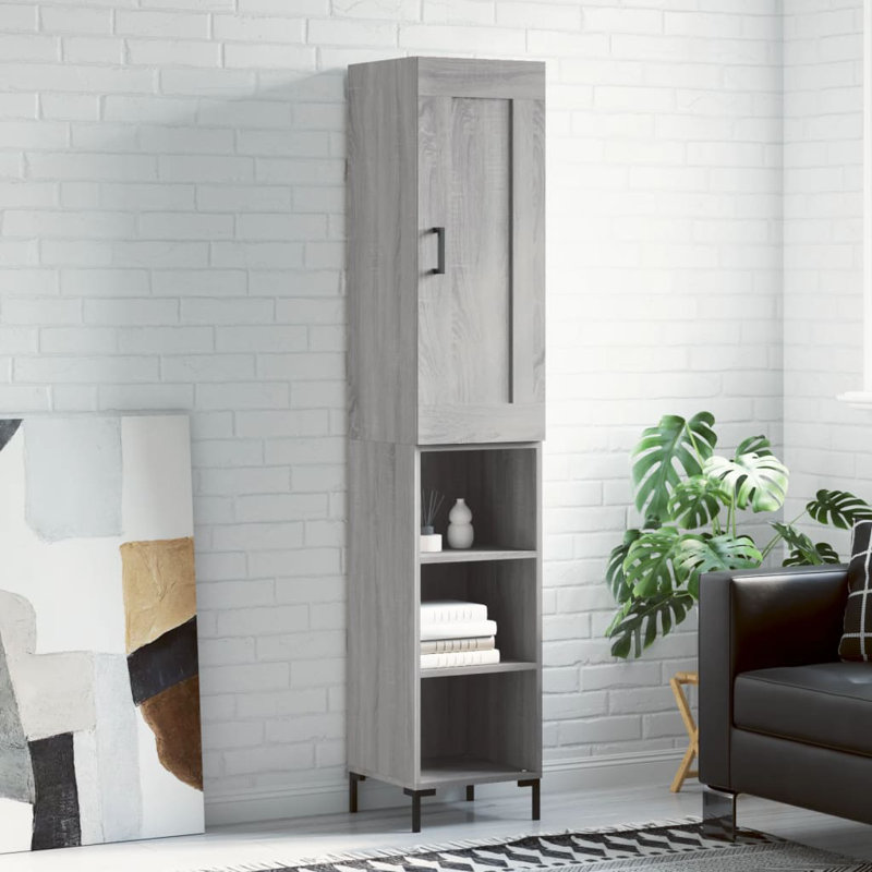 34.5cm Sideboard, Grey Sonoma