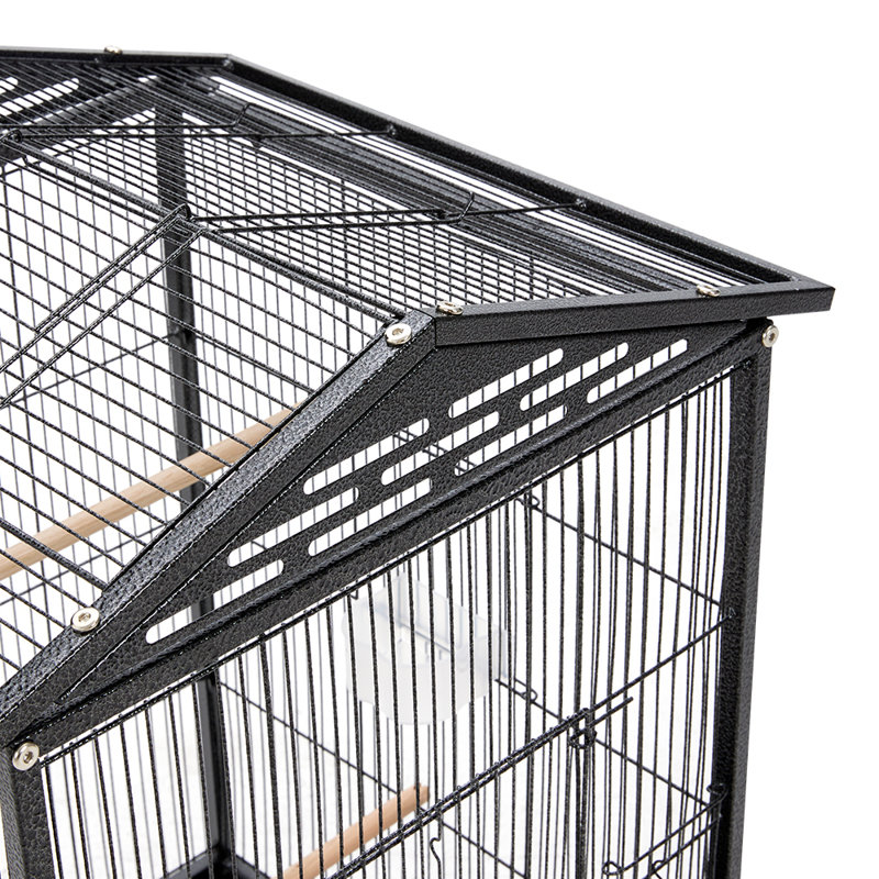 77cm Open Play Top Metal Pet Bird Cage with Casters