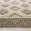 Tapis beige en laine / coton tissé à la main Kentshire-247231137
