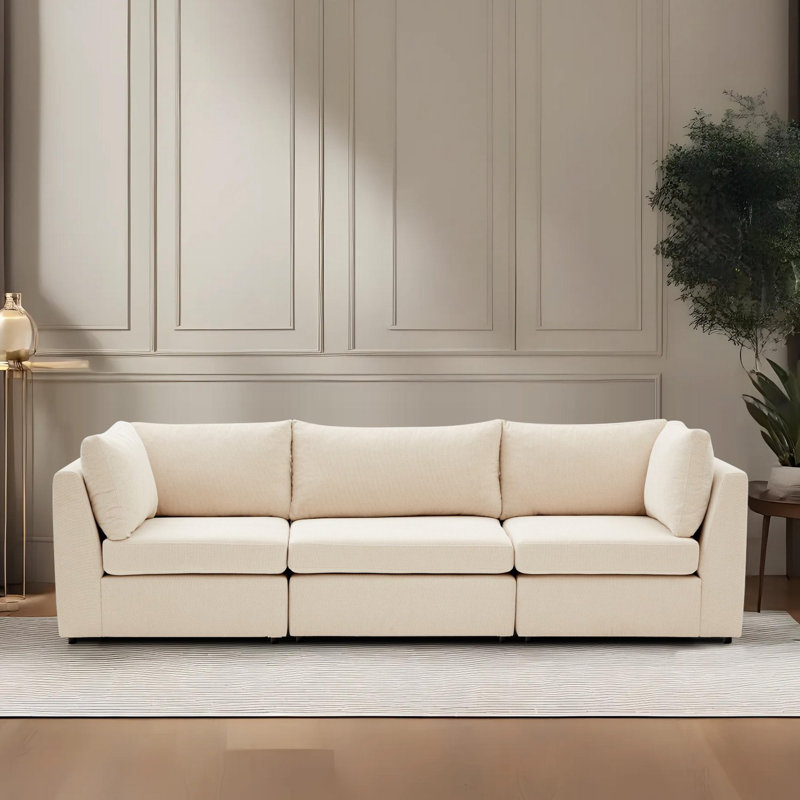 3-Seat Sofa, Beige
