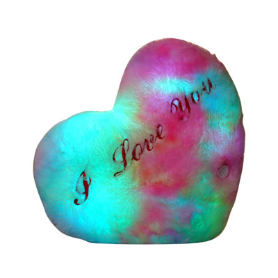 Valentines Day Decorations Valentine's Day Pillow Cute Heart LED Pillow Light Soft Cushion Gift Home Children