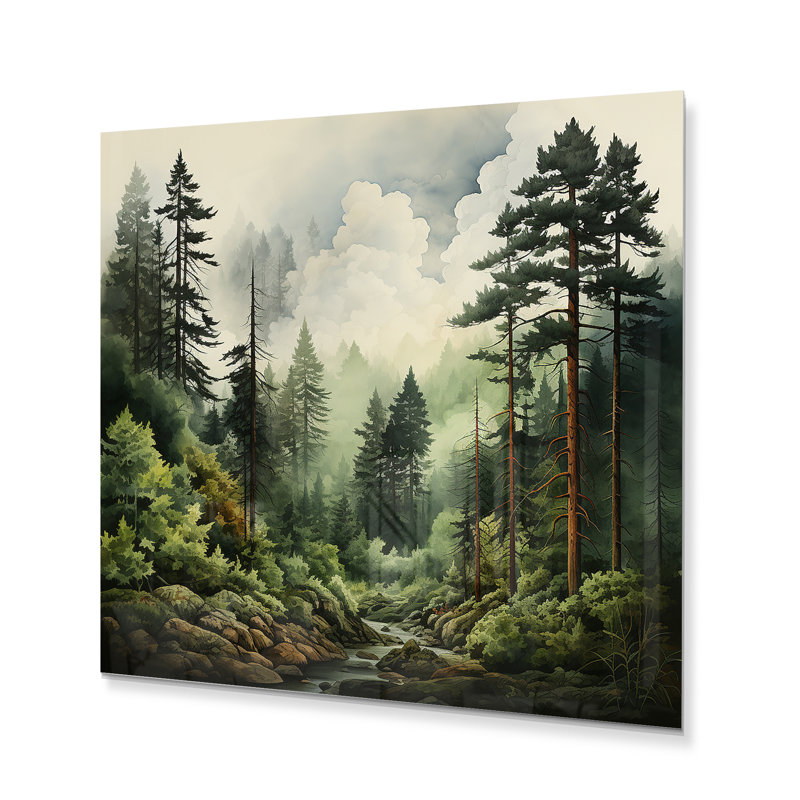 Pine Tree Forest, 29" H x 29" W x 1" D