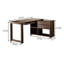 Bureau en bois de noyer en forme de L-1623435951