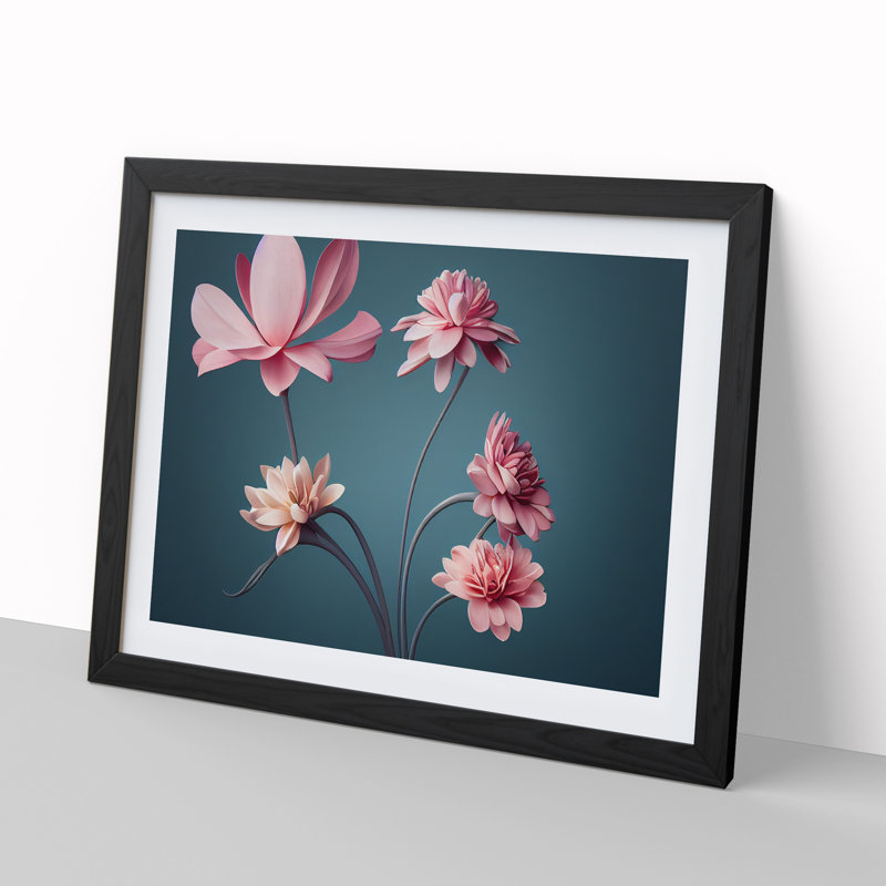 Unbelievable Flowers - Framed Print, Black, 46cm H x 64cm W x 2cm D
