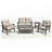 5-Piece All-Weather Conversation Sofa Set