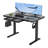 Odbert Tempered Glass Top Height Adjustable Standing Desk, Computer Desk with Drawer and USB Charge-1006698345-1008077176