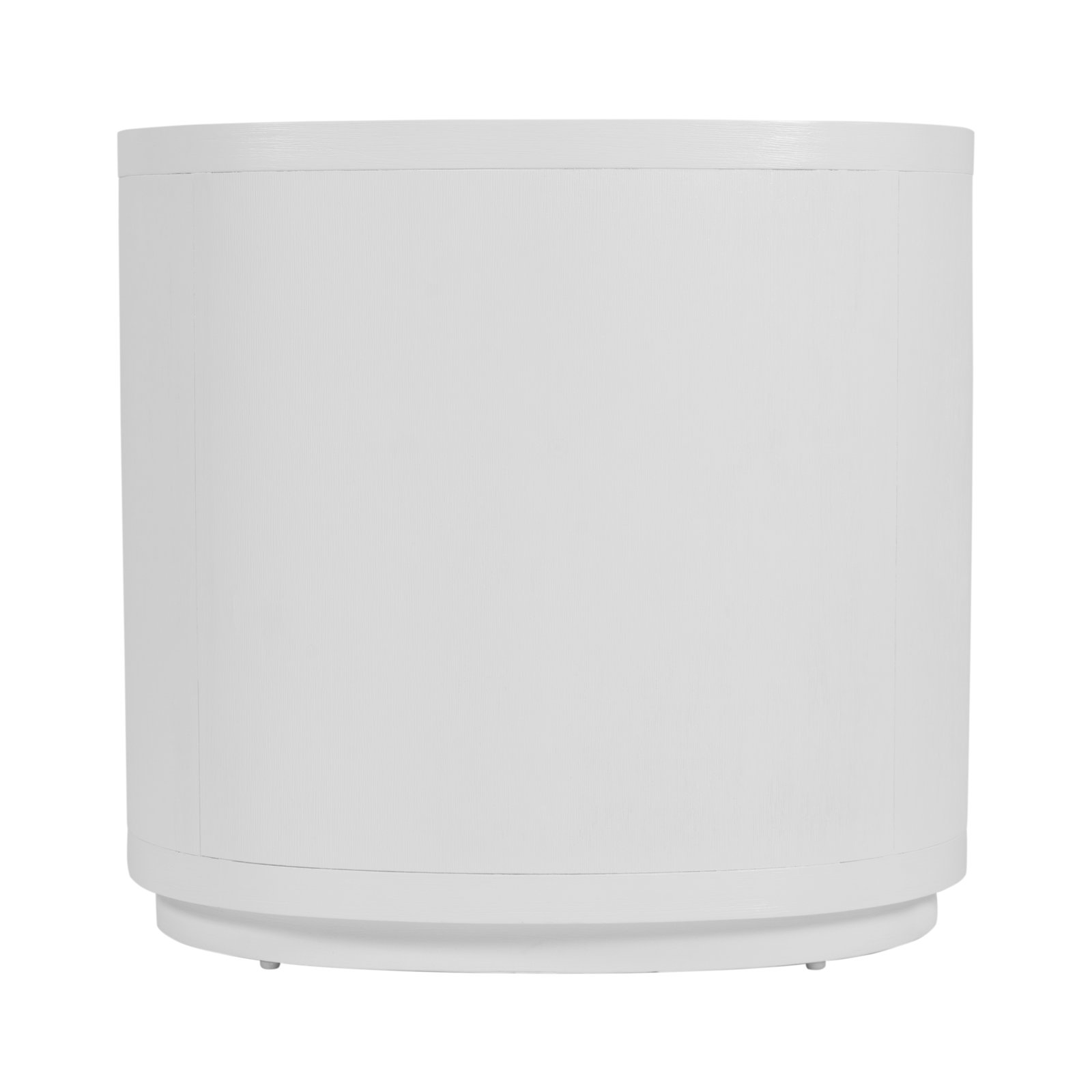 Nora 28 in. W Oval Wood 4 Drawer Nightstand, Antique Coffee, Textured White