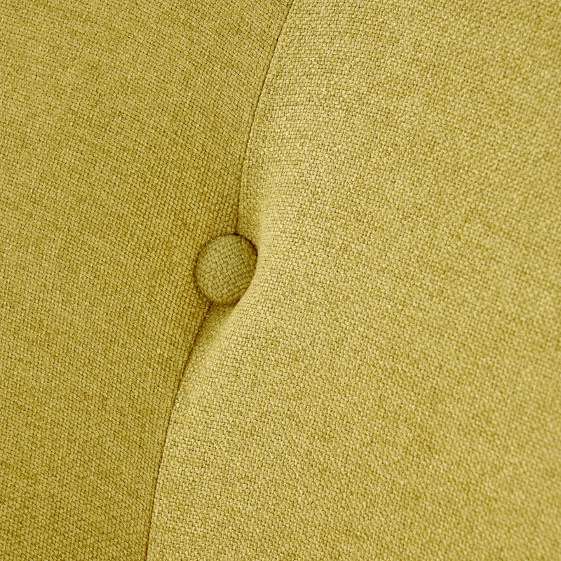 Alcide Tufted Armchair, Yellow Fabric