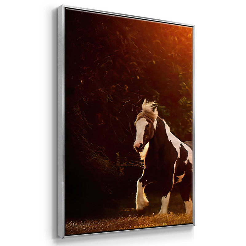 Horse Motion V 3 pièces, H 40 po x l 78 po x P 2 po, Argent