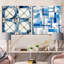 Cuzzocrea - Ensemble de 2 collages carrés à formes abstraites-101858221-101858227