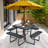 Biaca 8 - Person Patio Dining Set with Square Table-1734205026