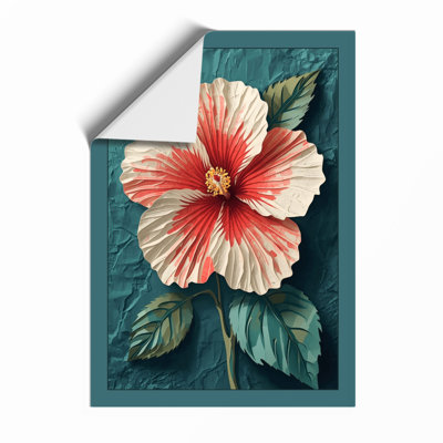 Hibiscus Study Botanical - Framed Print