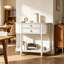 Console blanche en bois massif-191327561-191327567