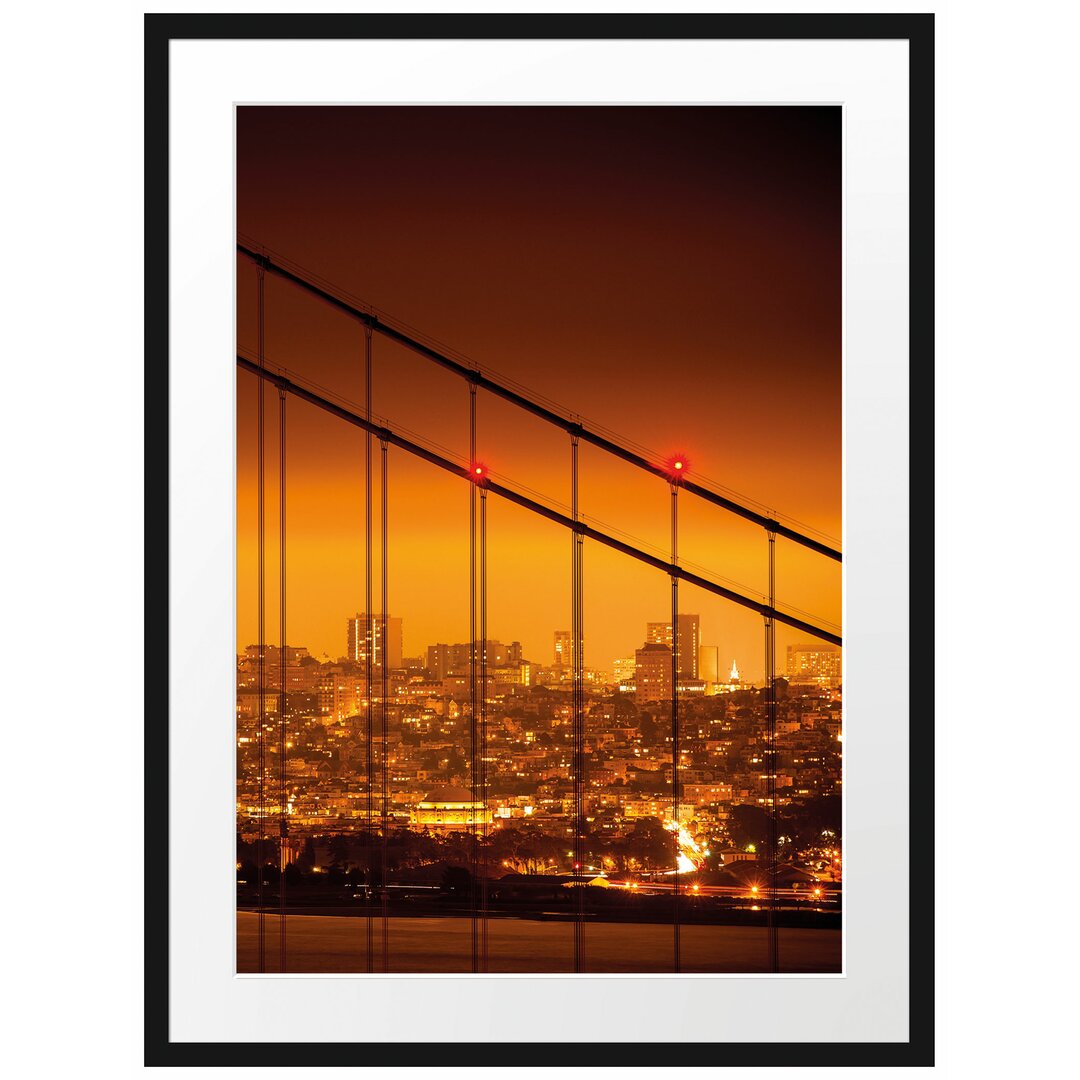 Gerahmtes Poster San Francisco Skyline