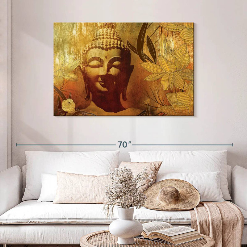 Bouddha floral Leisha, H 30 po x l 45 po