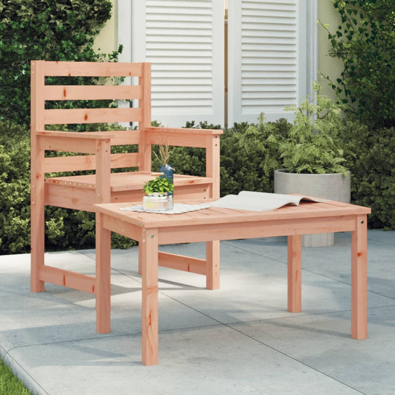 Stefon Rectangular Pine Outdoor Coffee Table , cm W cm D, Natural Douglas, 45cm H x 82.5cm W x 50.5cm D